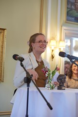 Emma Lund taler ved tildelingen af Helene Elsass Prisen 2024